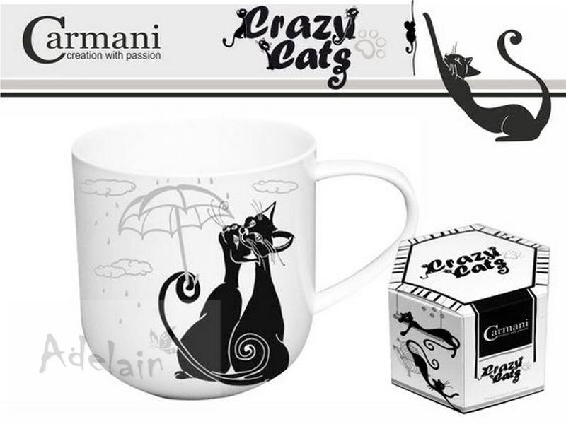 Porcelánový hrnek CARMANI Kočičí rodinka 450 ml