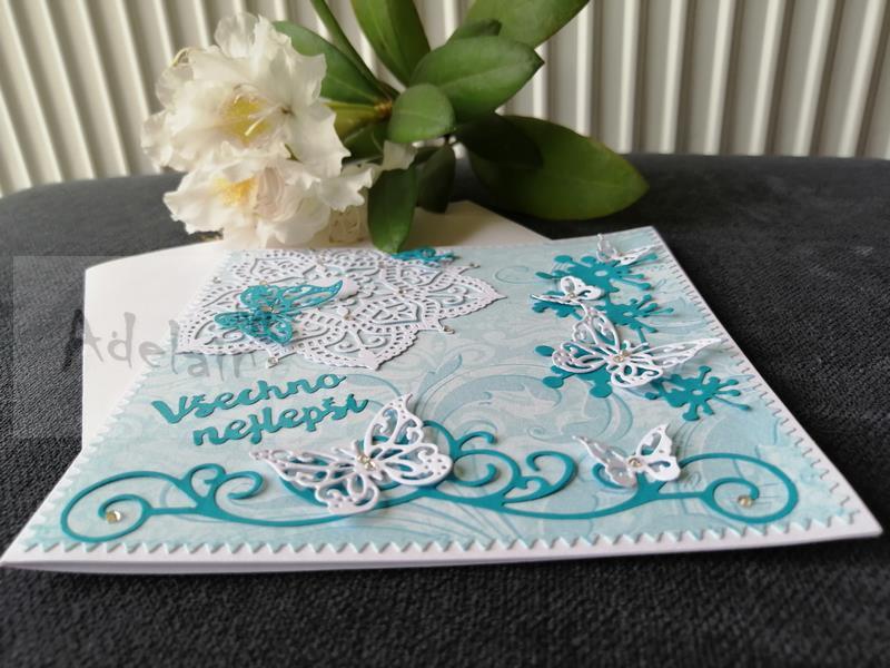 Všechno nejlepší mandala s květinou
